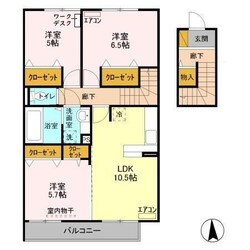 イーグレット　Cの物件間取画像